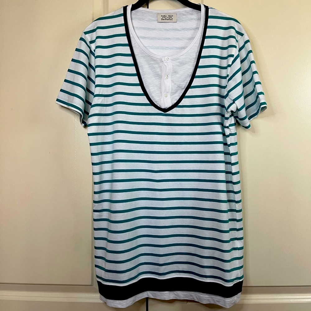 Zara Man Sport Classic T Shirt New size “L”
